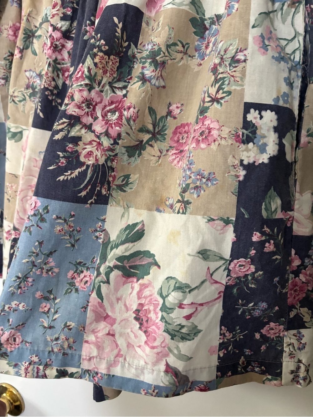 Cottagecore Vintage Soft Girl Tapestry Floral Patchwork Set 2 Piece - Picture 9 of 10